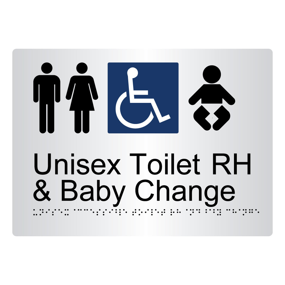 Unisex Accessible Toilet RH And Baby Change