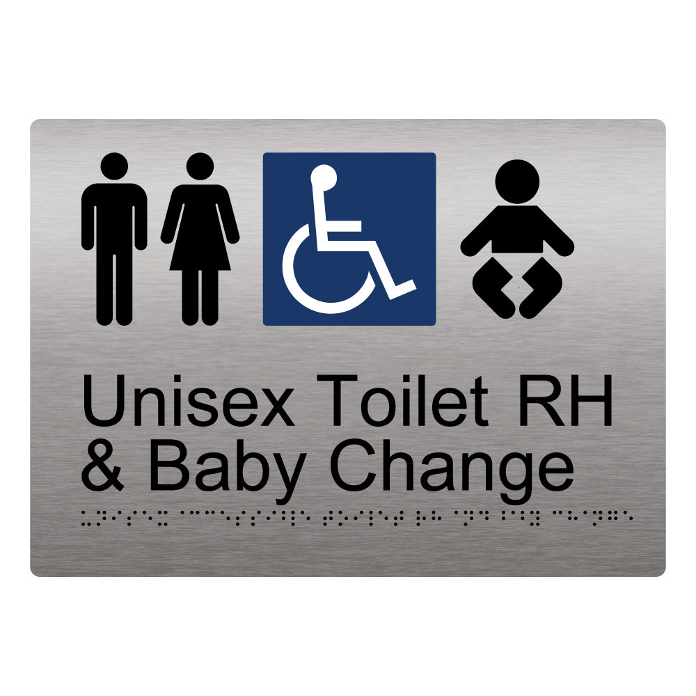 Unisex Accessible Toilet RH And Baby Change