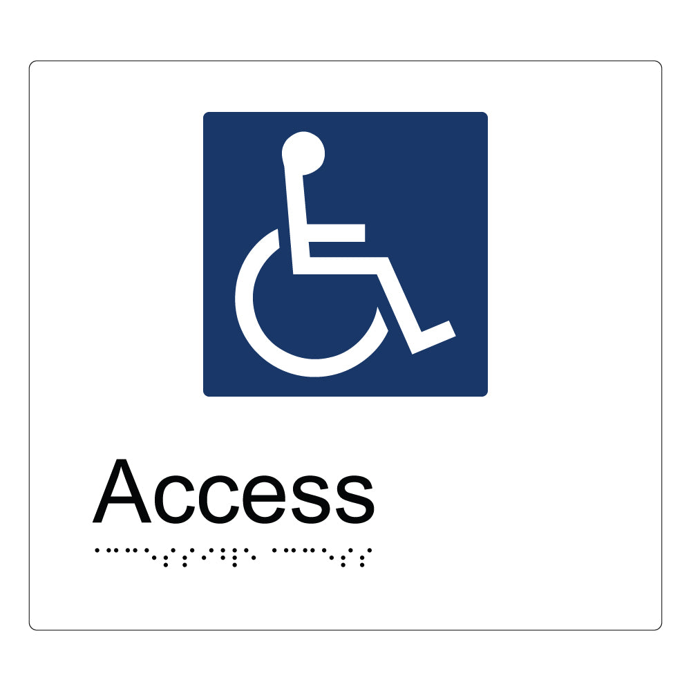 Build Access Access Sign Accessible Access Braille and Tactile Sign | Australian made – Prosign ...