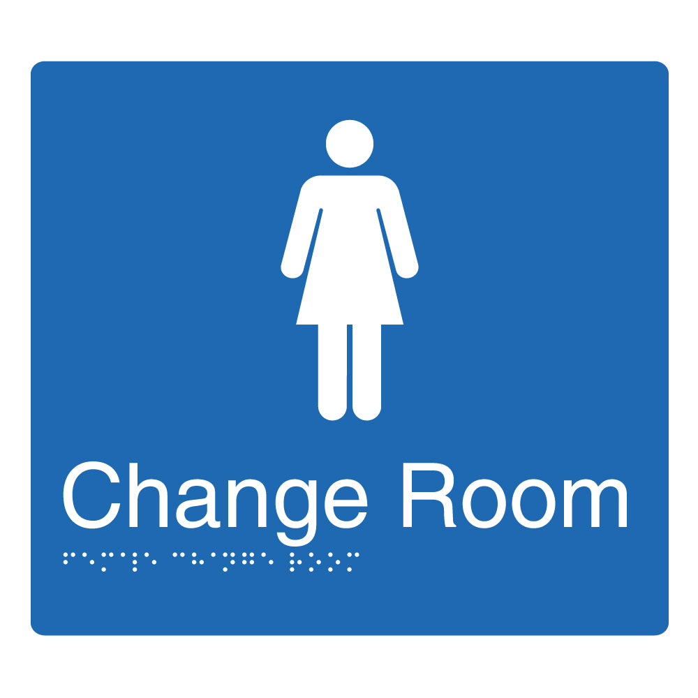 Woman Changing Sign Female Change Room Braille and Tactile Sign | Australian made – Prosign ...