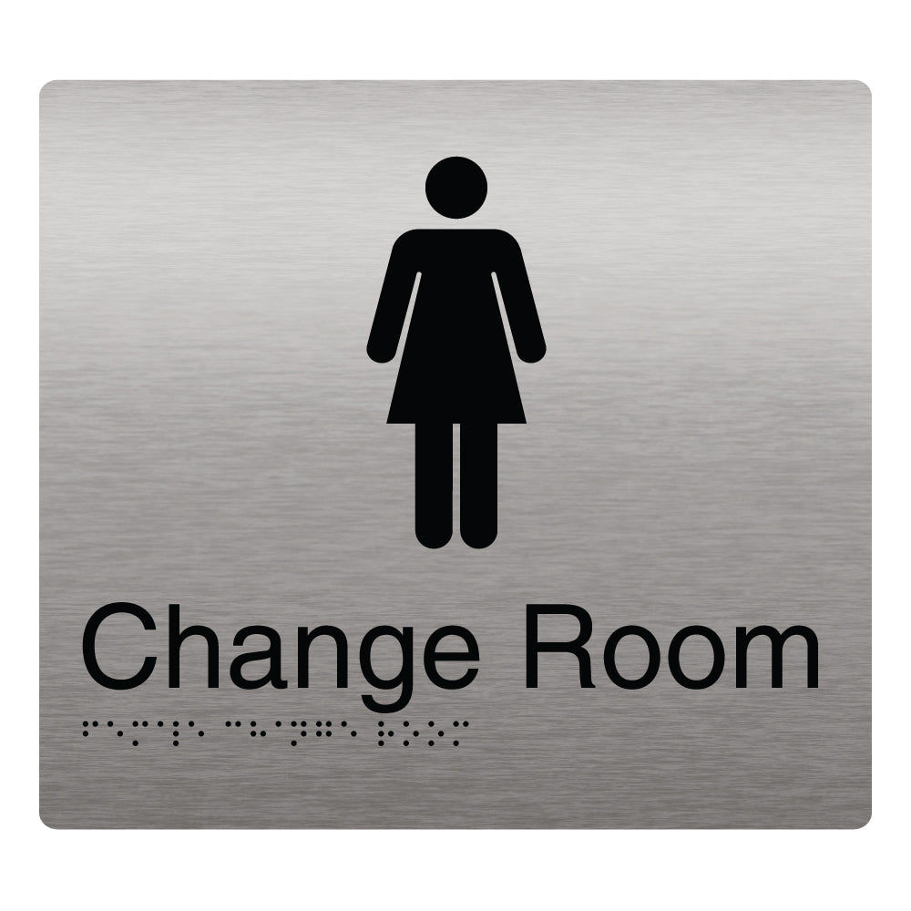Woman Changing Sign Female Change Room Braille and Tactile Sign | Australian made – Prosign ...