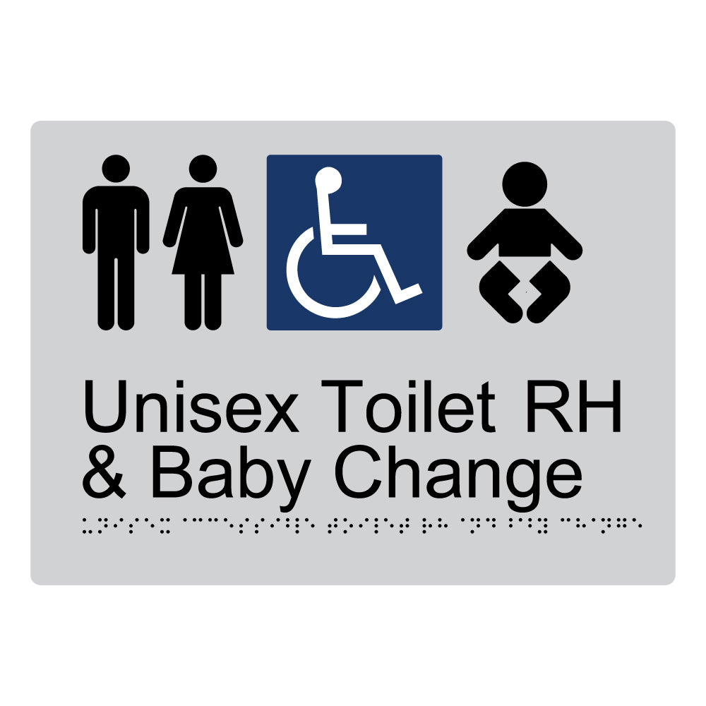 Unisex Accessible Toilet RH And Baby Change
